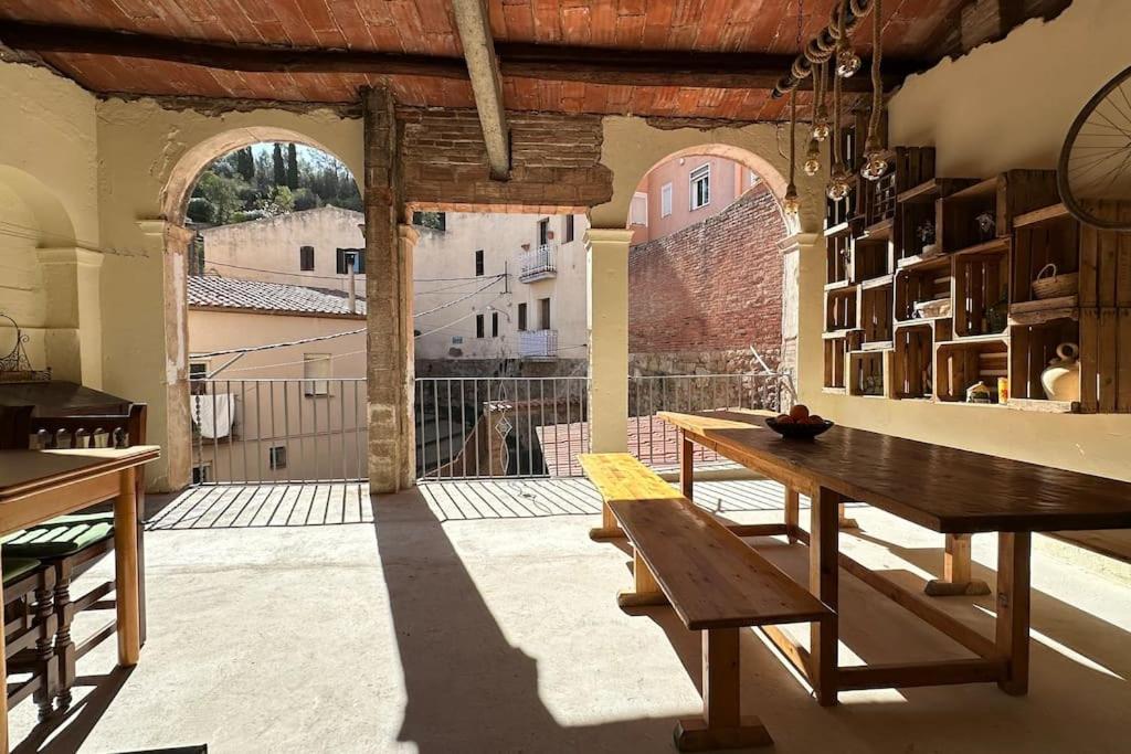 Habitacion L'Elefant En Casa Cami De Les Aiguees Monistrol De Montserrat Ngoại thất bức ảnh